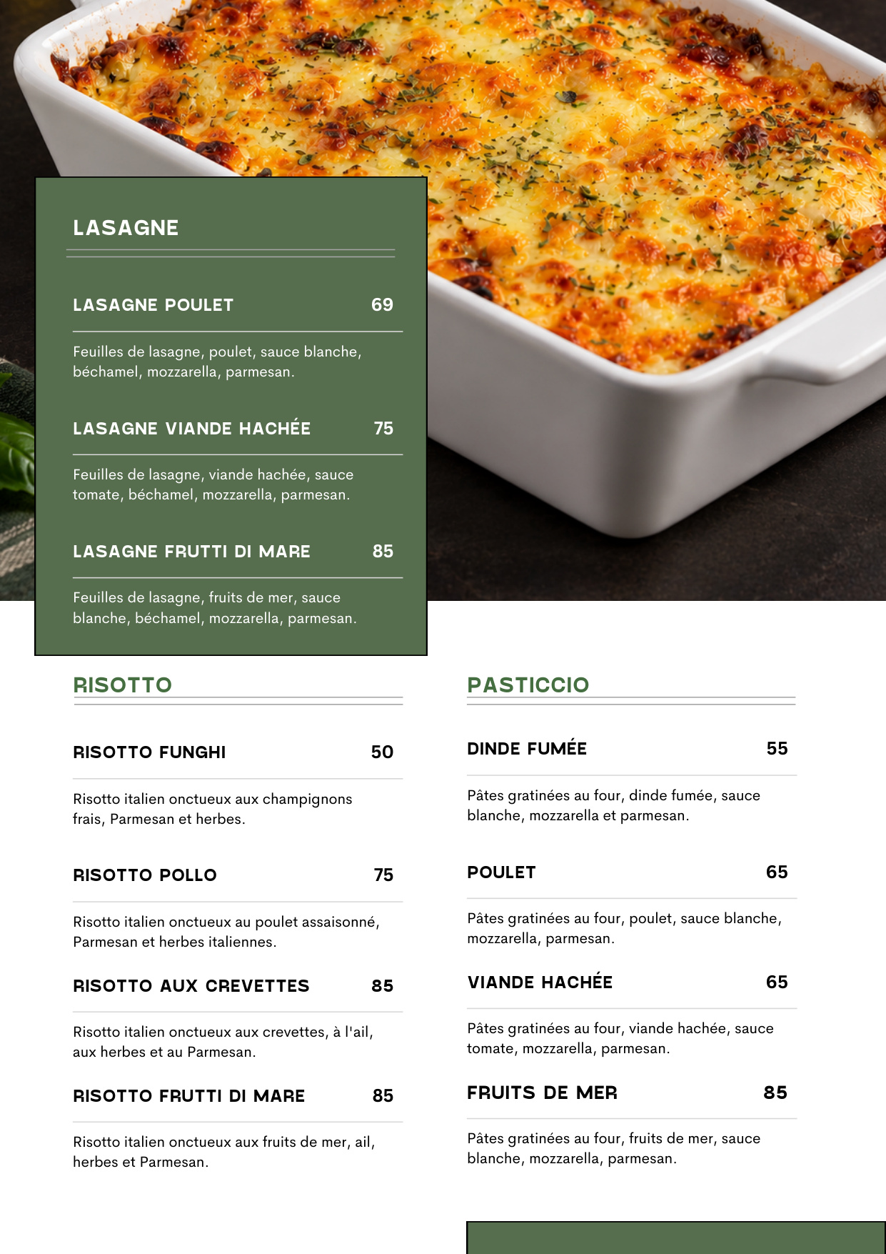 Lasagnes
